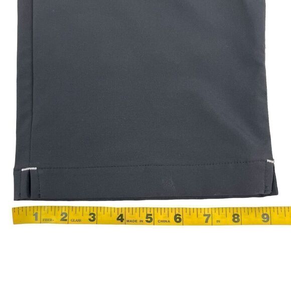 Adidas Mens Flat Front Full Length Four Pocket Relaxed Pants Black Size 40X32 - Picture 10 of 14